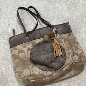 Coach Signature Brown Tote Bag